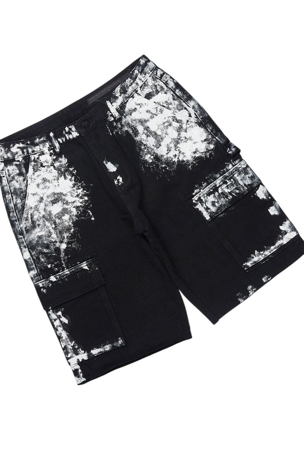 Amos Black/White T-Shirt/Denim Short Set