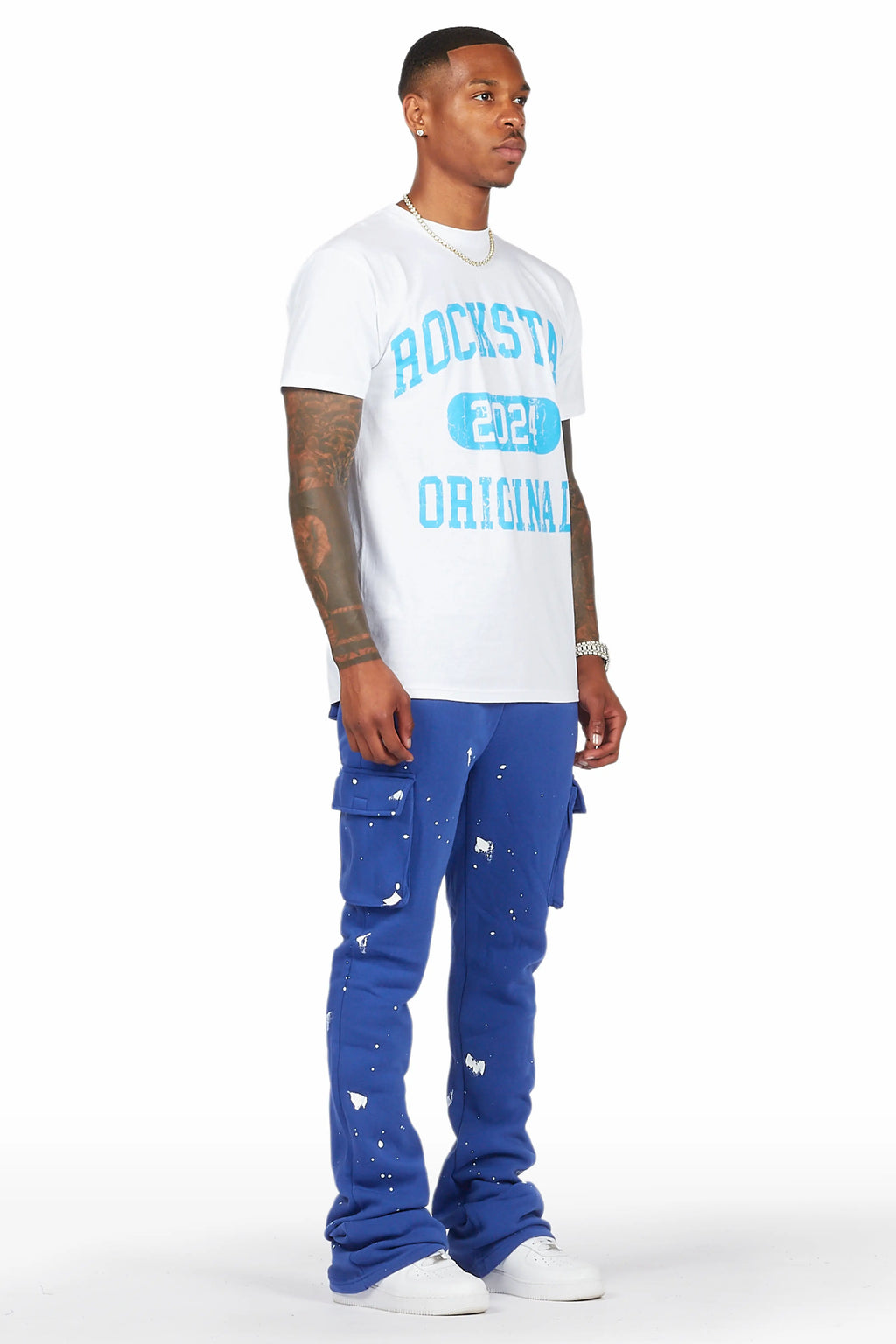 Radko Royal Stacked Flare Cargo Pants