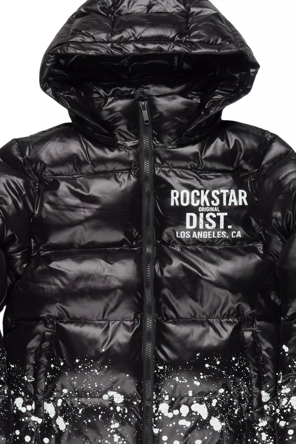 Boys Raffer Black Puffer Jacket
