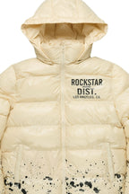 Raffer Beige Heavy Puffer Jacket