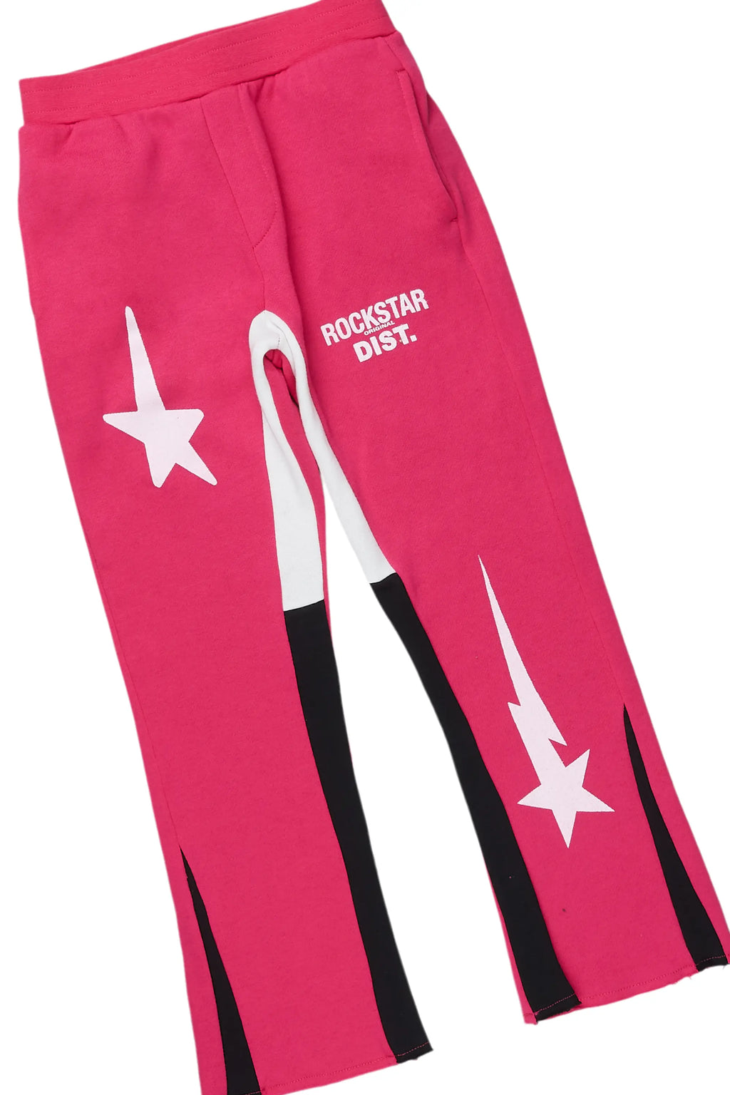 Girls Aria Fuchsia Hoodie Stacked Flare Track Set