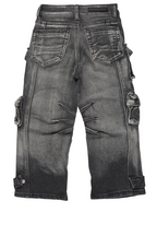 Boys Mahesh Grey Baggy Cargo Jean