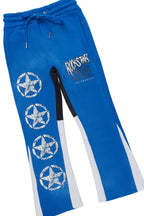 Boys Wizzurd Blue T-Shirt/Stacked Flare Pant Set