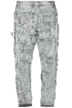 Hakim Grey Patchwork Skinny Fit Jean