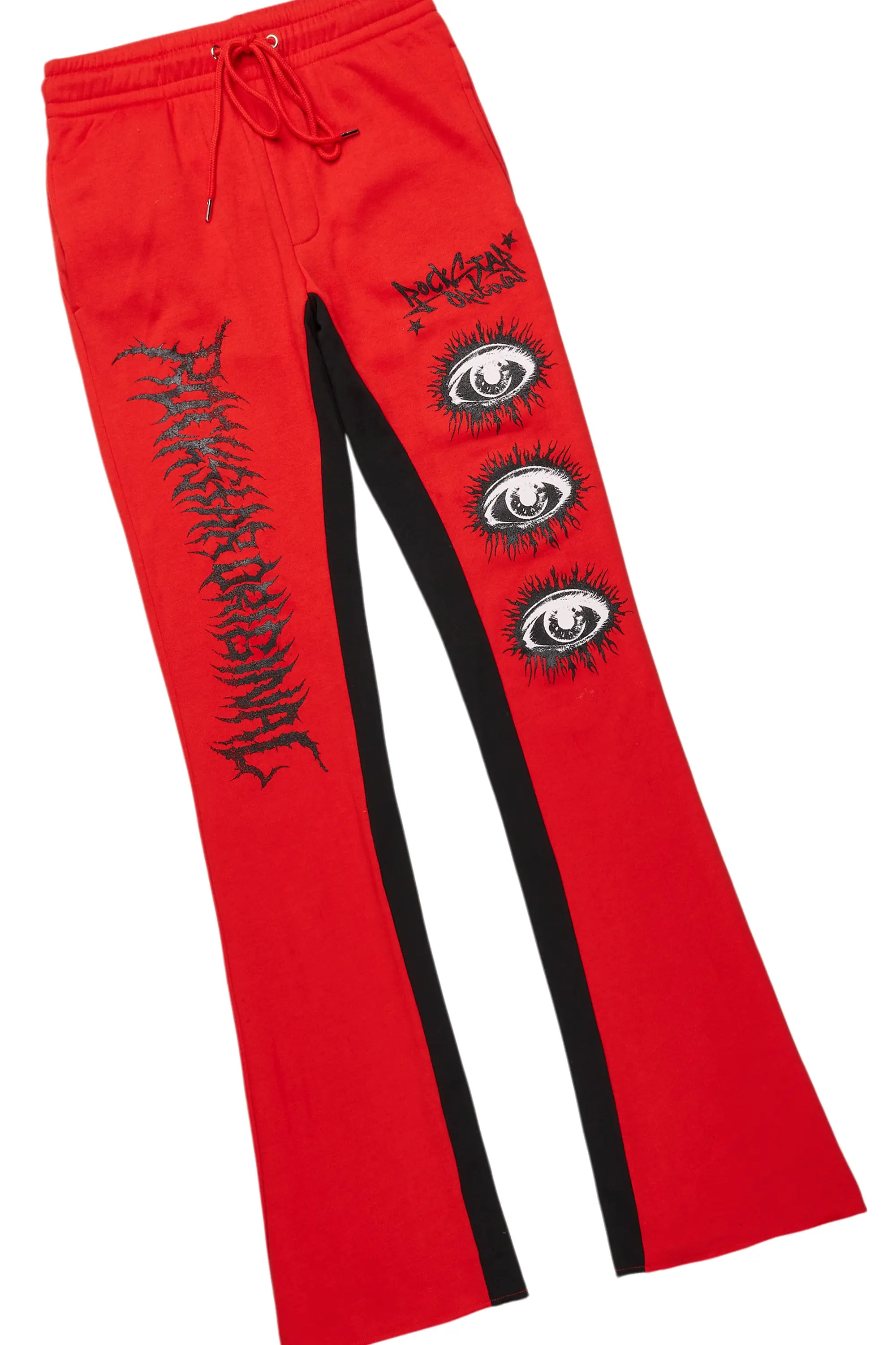 All Seeing Eyes Red/Black Long Sleeve T-Shirt/Baggy Pant Set