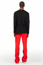 Scottie Red/Black Long Sleeve T-Shirt/Baggy Pant Set