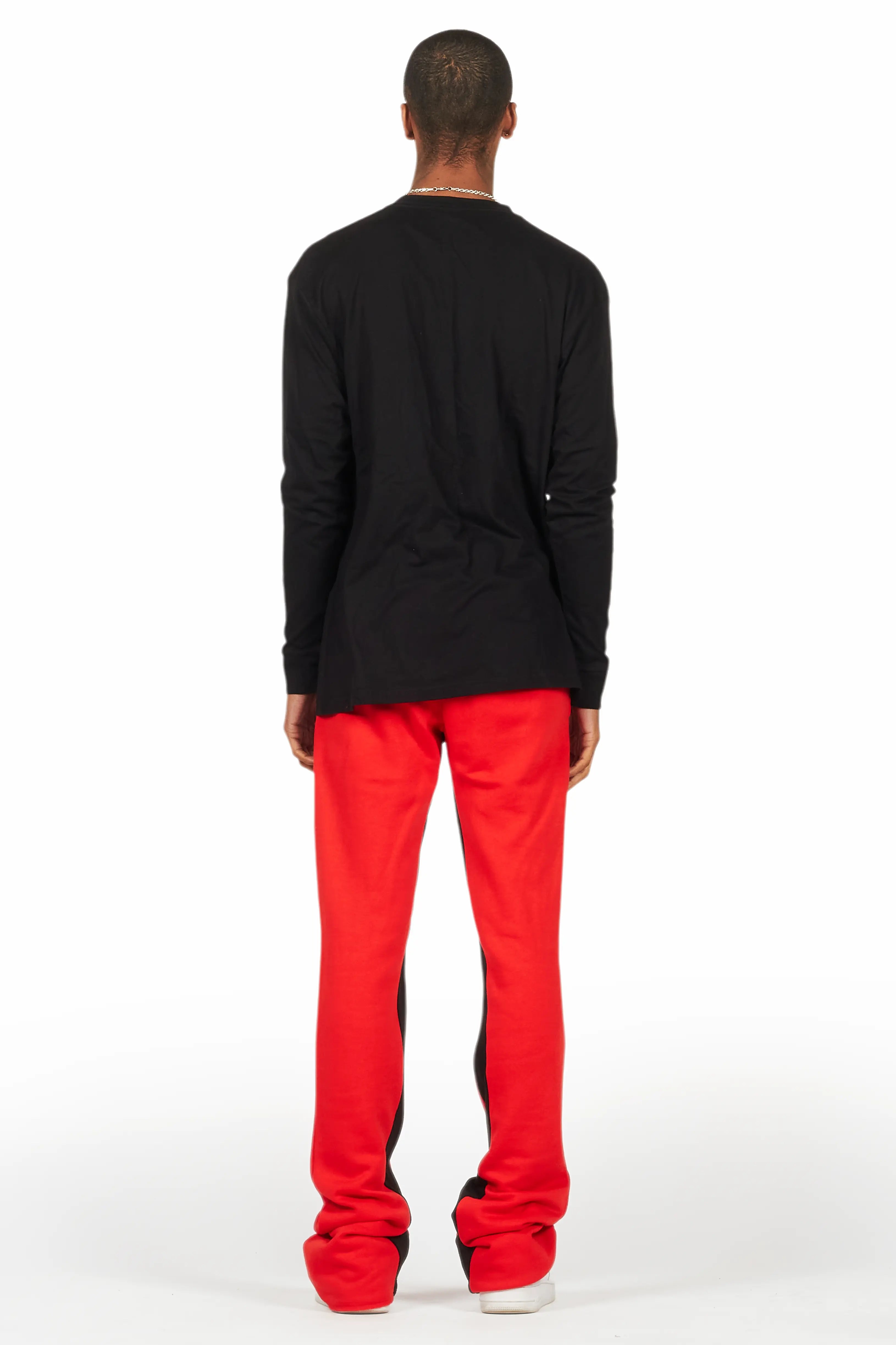 Scottie Red/Black Long Sleeve T-Shirt/Baggy Pant Set