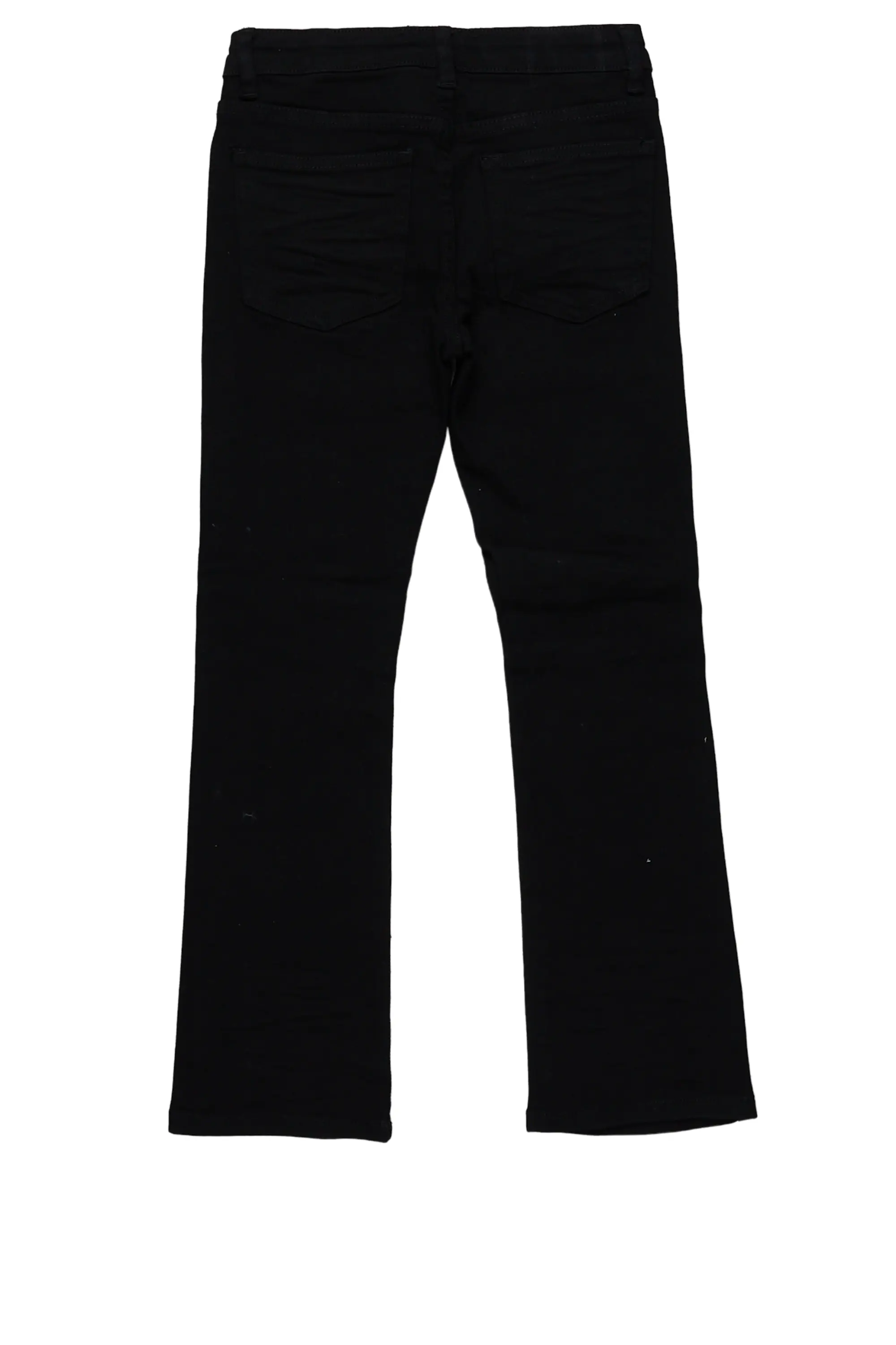 Girls Moho Black Painter Stacked Flare Jean