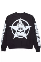 Chanita Black Graphic Crewneck Sweatshirt