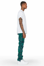 Kaleo Green Tapestry Pants