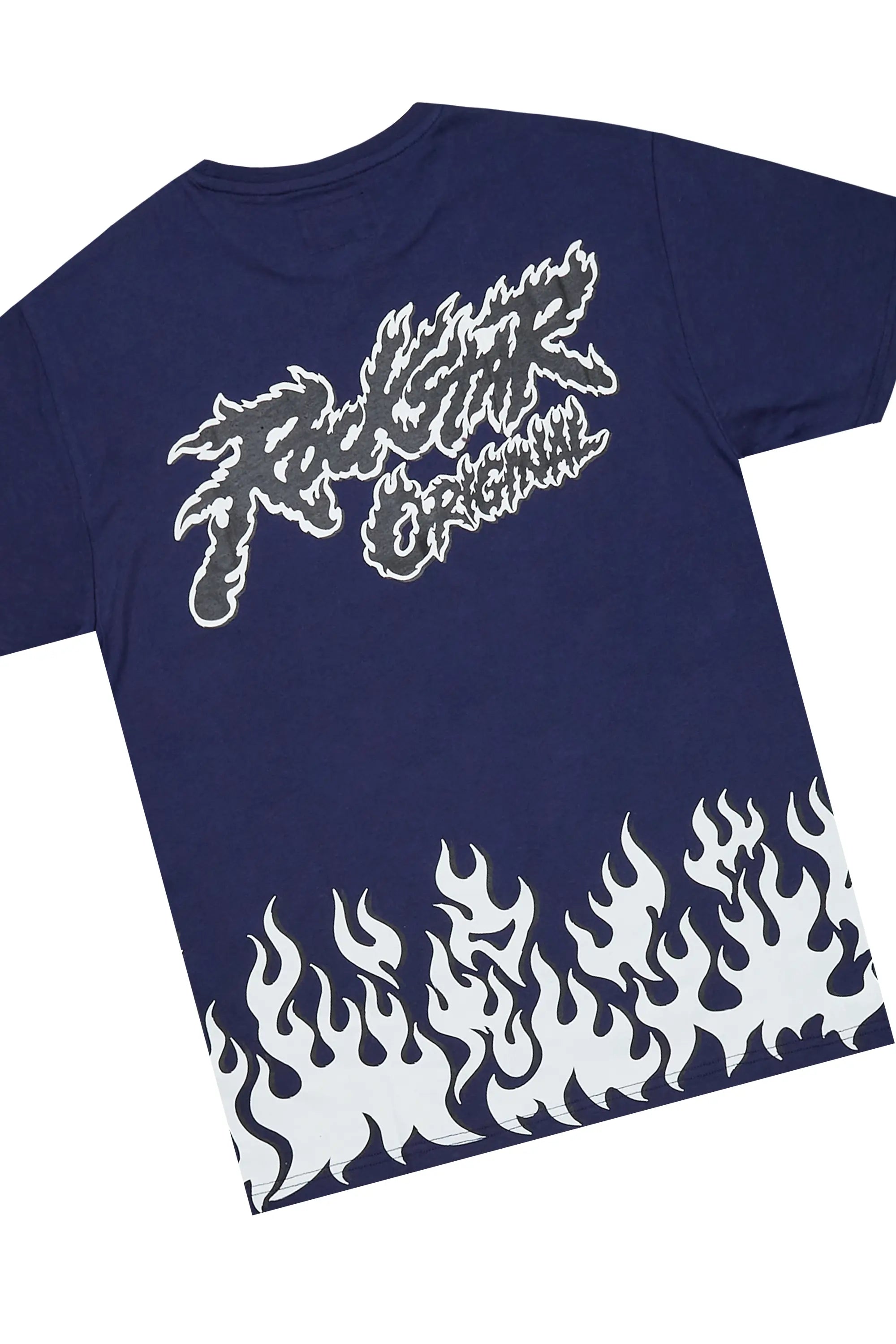 Bubble Navy T-Shirt/Short Set