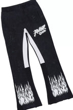 Boys Bubble Vintage Black/White Stacked Flare Track Set