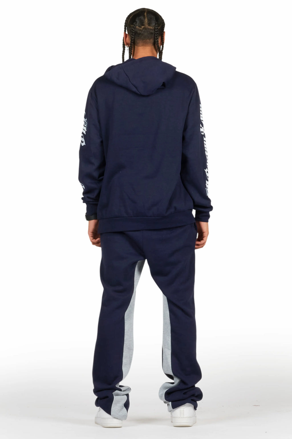 All Seeing Eyes Navy Hoodie/Baggy Track Pant Set