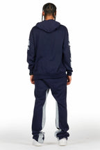 All Seeing Eyes Navy Hoodie/Baggy Track Pant Set