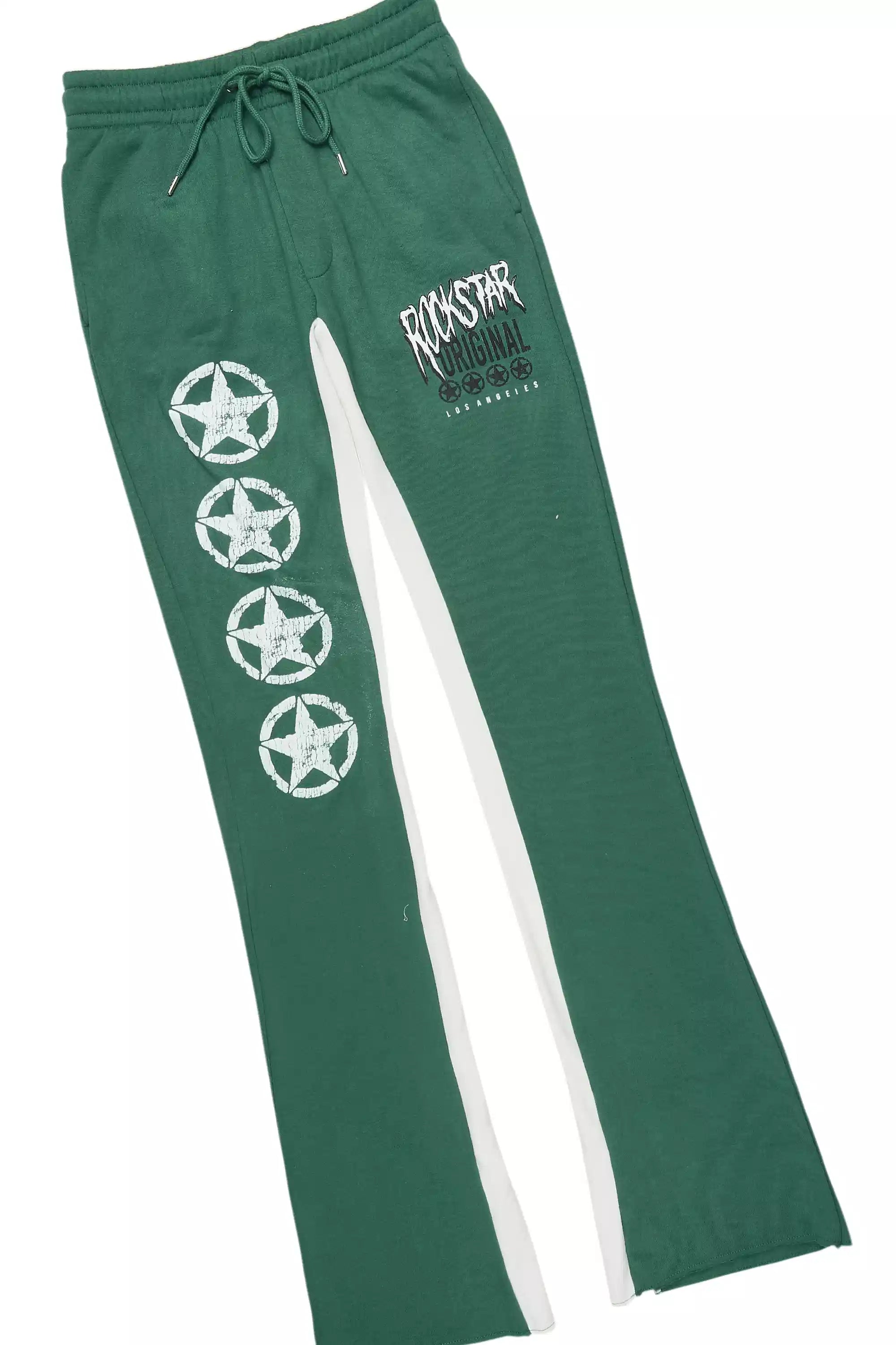 Wizzurd White/Green Hoodie Stacked Track Set