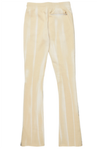 Firoz Beige Graphic Stacked Flare Pant