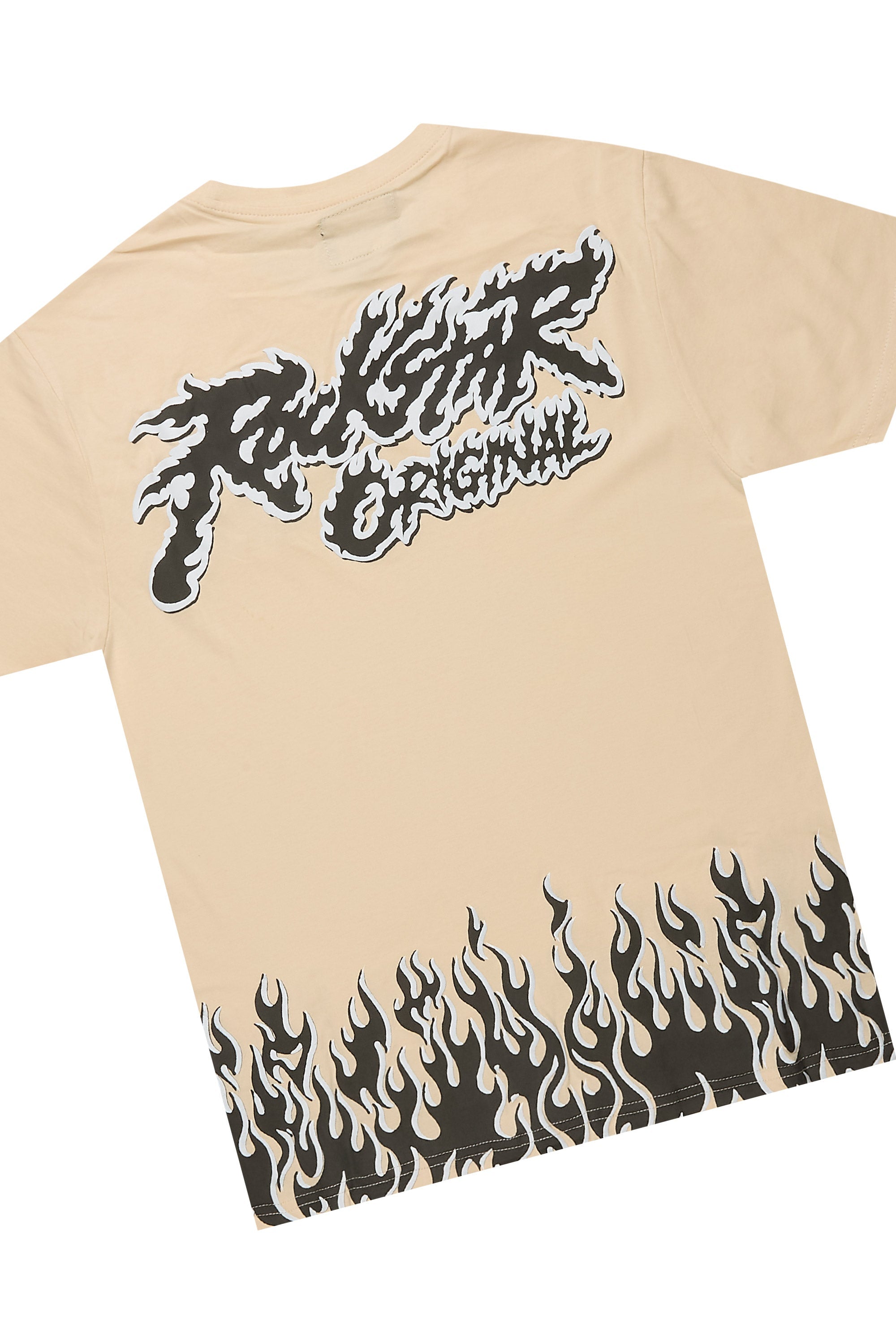 Bubble Beige T-Shirt/Short Set