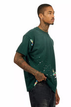 Palmer 2.0 Dark Green Oversized Graphic T-Shirt