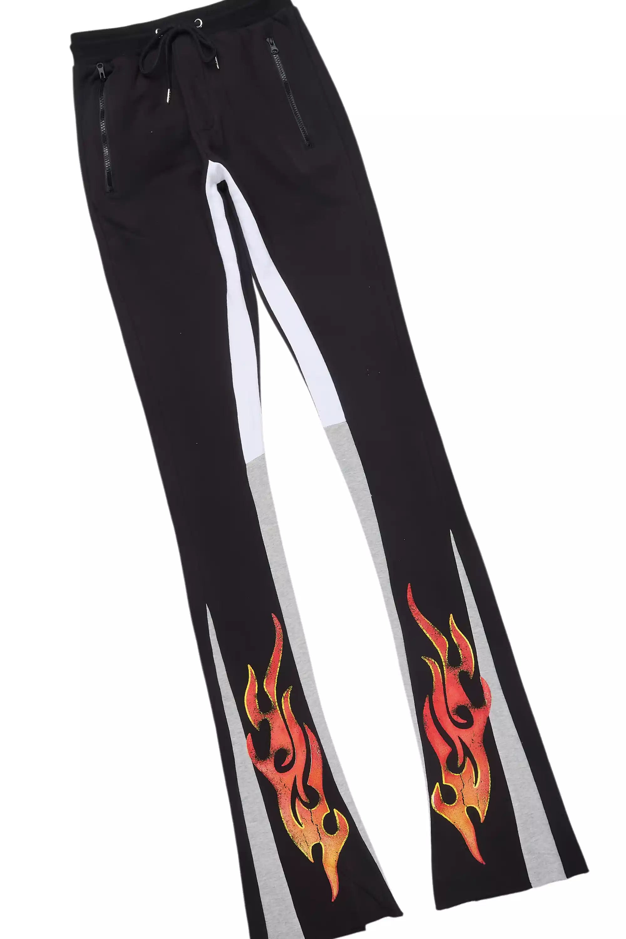 Zo Black/Orange Hoodie/Super Stacked Track Set