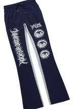 All Seeing Eyes Navy Hoodie/Baggy Track Pant Set