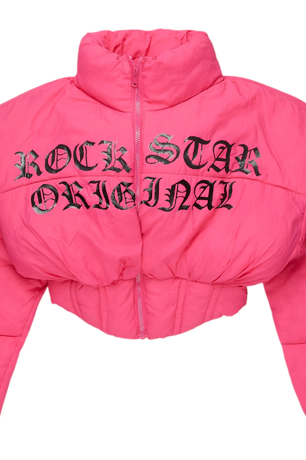 Samaiya Hot Pink Corset Puffer Jacket