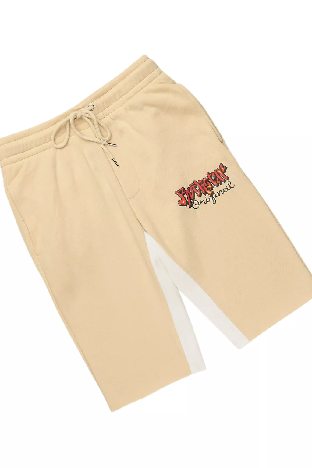 Shootah White/Beige T-Shirt Short Set