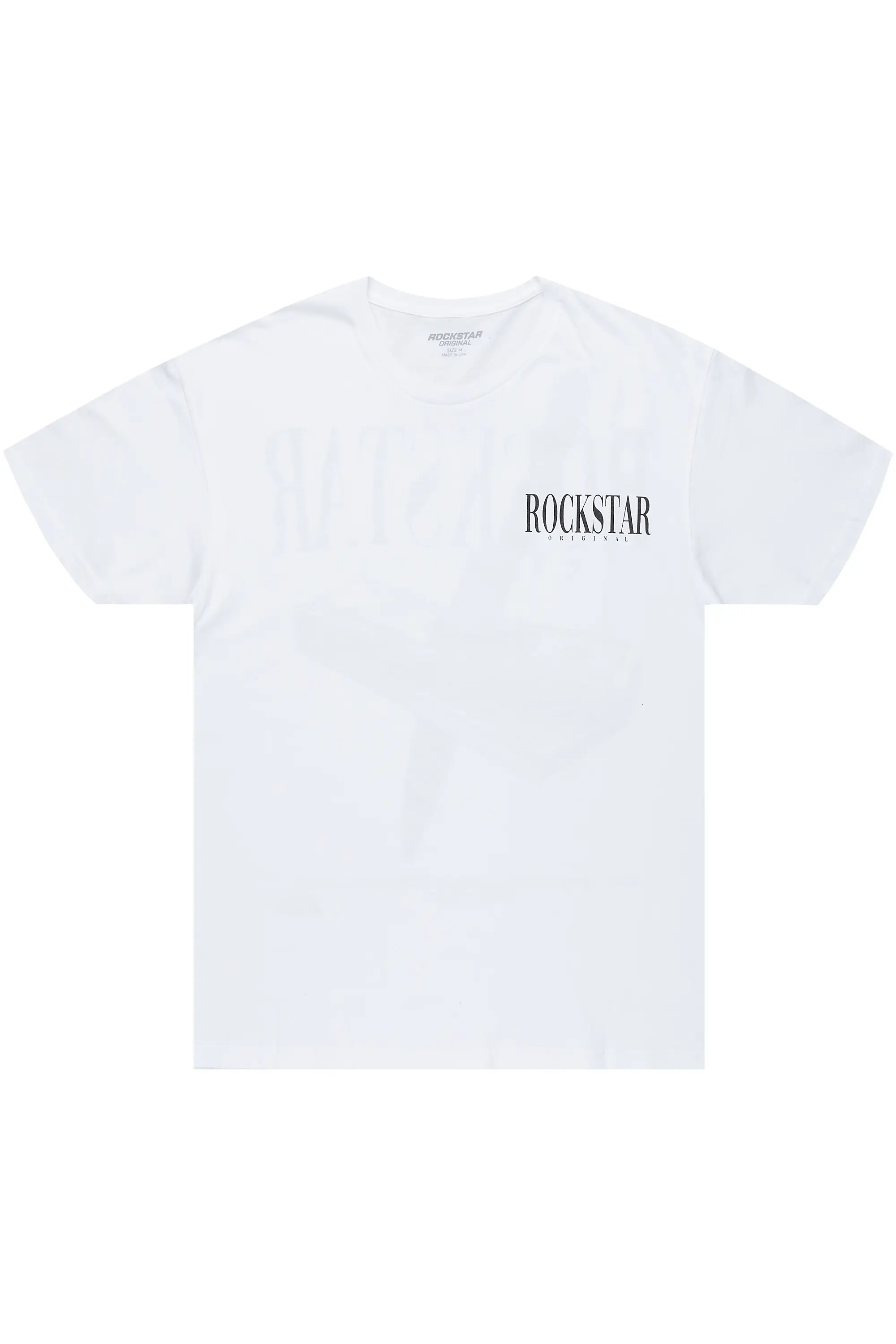 Dayte Nite White Graphic T-Shirt