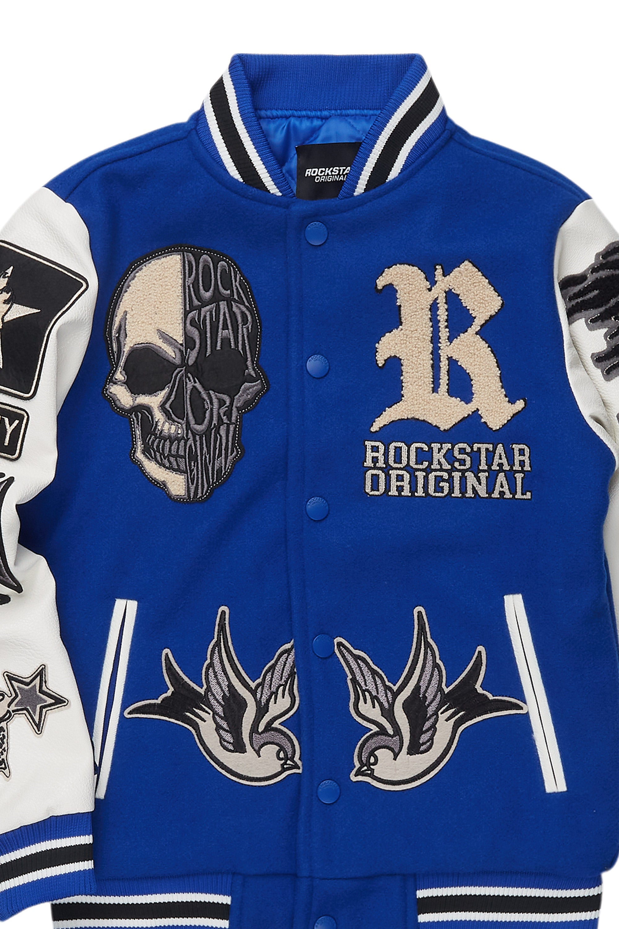 Boys Vidar 2.0  Royal Blue Varsity Jacket