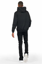 Filip Black Hoodie/Stacked Flare Jean Bundle