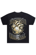 Iyonna Black Rhinestone Short Sleeve Tee