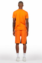 Scottie Orange Painter T-Shirt/Short Set