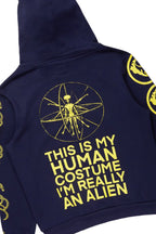 Yarden Navy Hoodie/Super Stacked Flare Pant Track Set