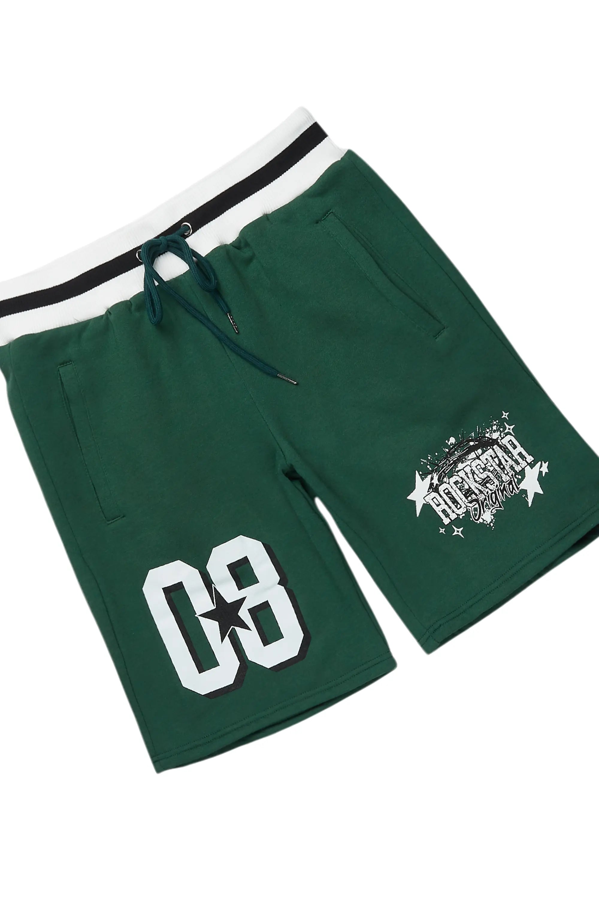 Allstar Green/White T-Shirt Short Set