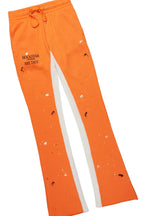 Jaco Orange Hoodie Baggy Fit Pant Track Set