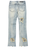 Boys Fateh Light Blue Stacked Flare Jean
