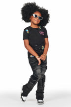 Girls Tyra Dark Grey Skinny Fit Cargo Jean