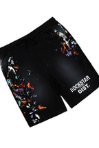 Darien Black Double Layer T-Shirt Short Set