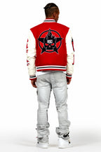 Skoll Red Varsity Jacket