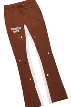 Jaco Brown Hoodie Baggy Fit Pant Track Set