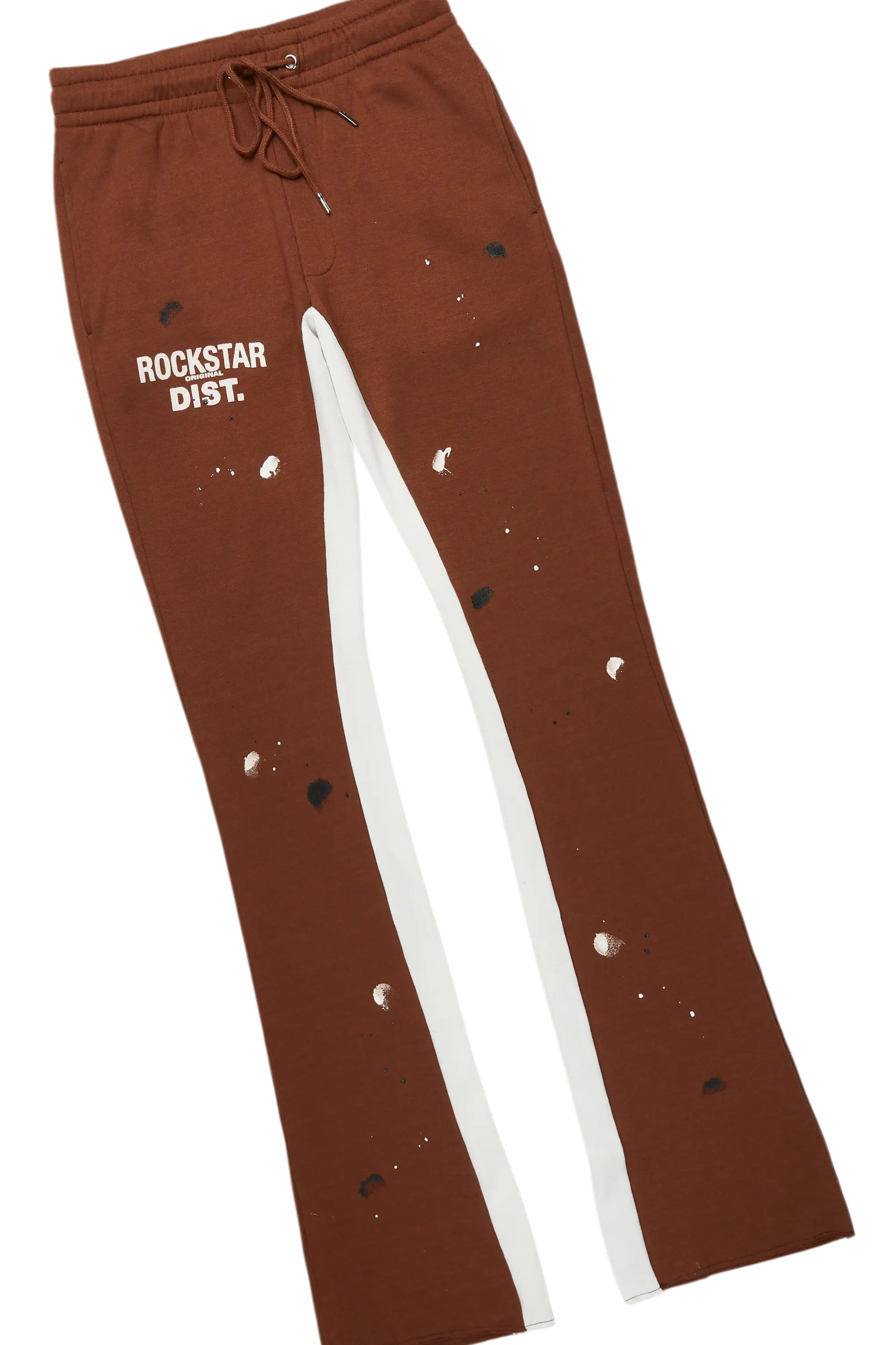 Jaco Brown Hoodie Baggy Fit Pant Track Set