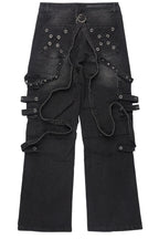 Nealon Black Baggy Cargo Fit Jean