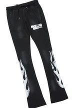 Banyan Black T-Shirt/Stacked Flare Track Set