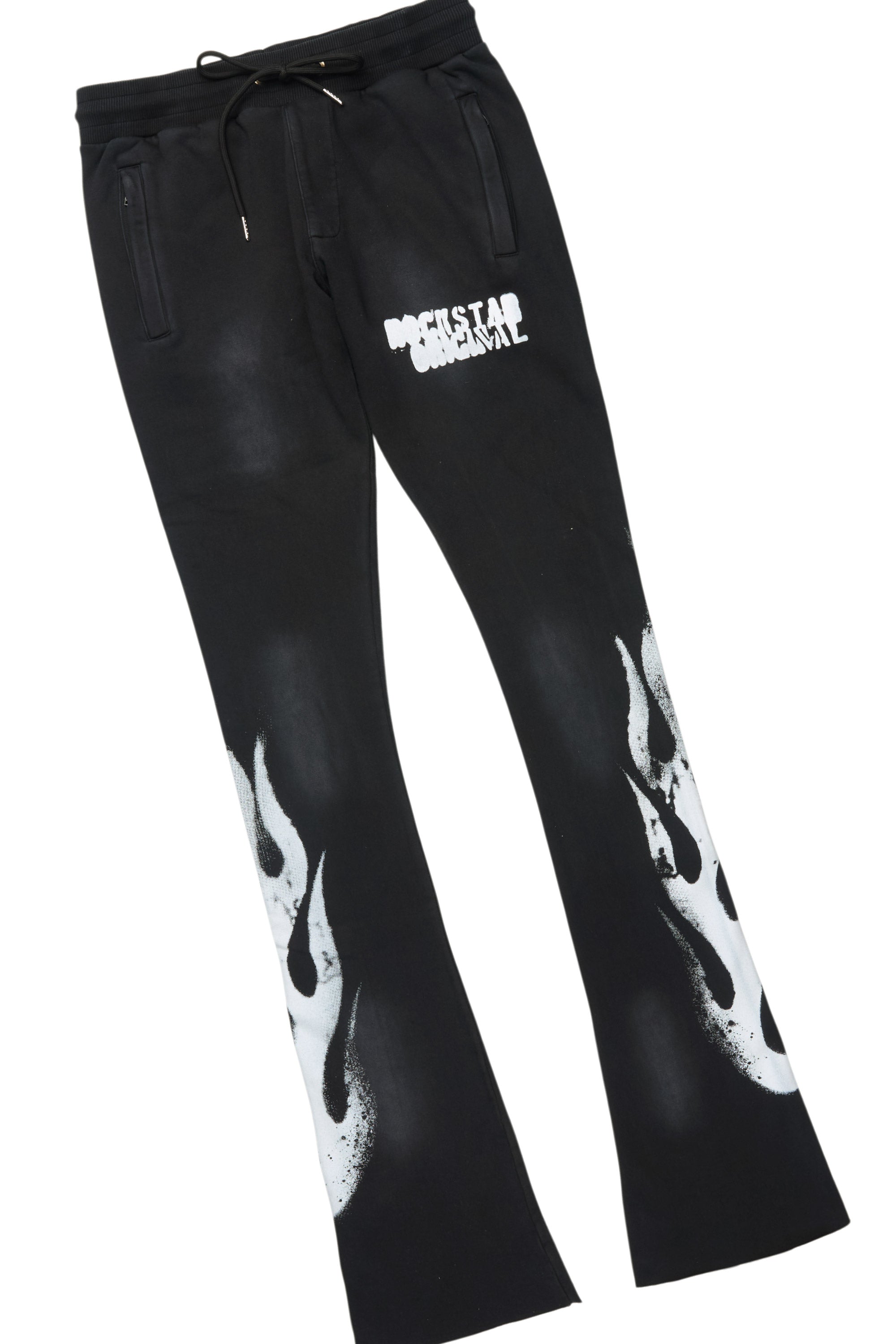 Banyan Black T-Shirt/Stacked Flare Track Set