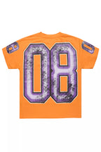 Fields Orange Oversized Graphic T-Shirt