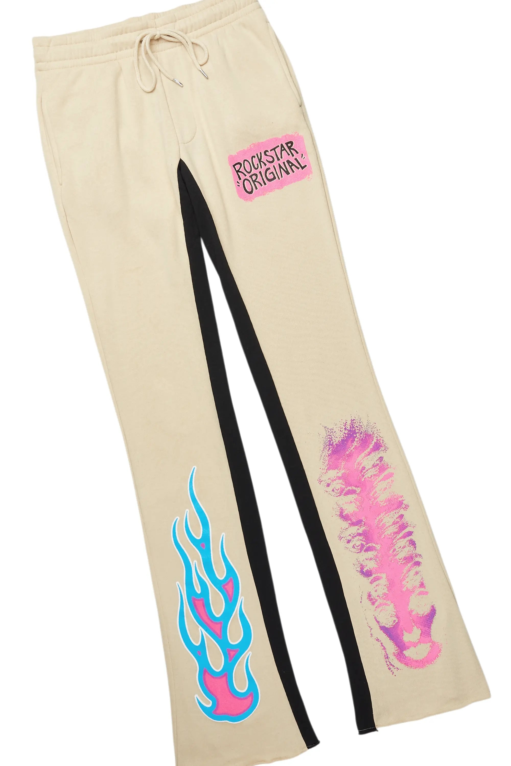 Beno Beige Hoodie/Baggy Track Pant Set