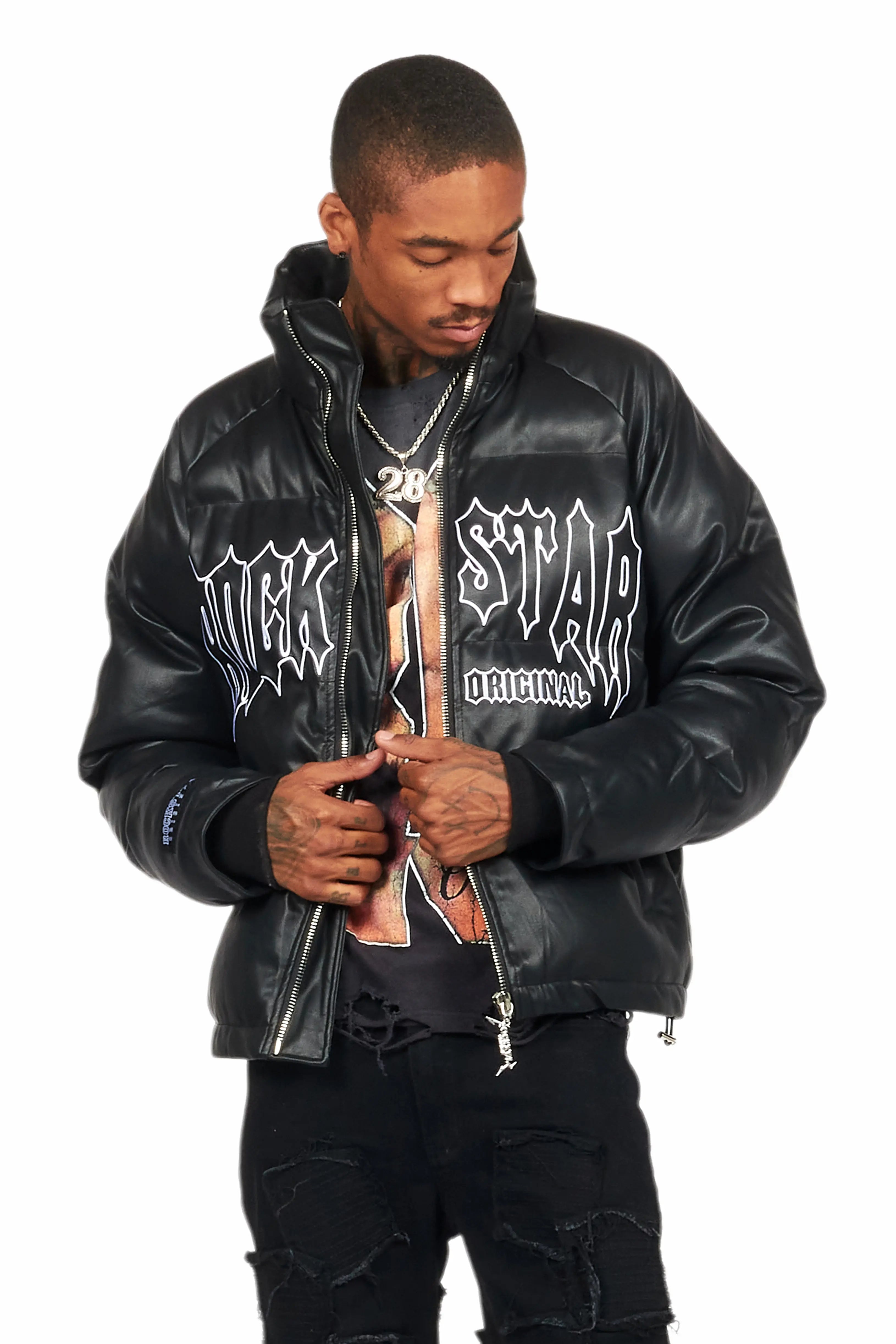 Ravi Black Puffer Jacket