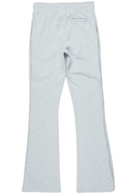 Alpine Heather Grey Baggy Snap Button Pant
