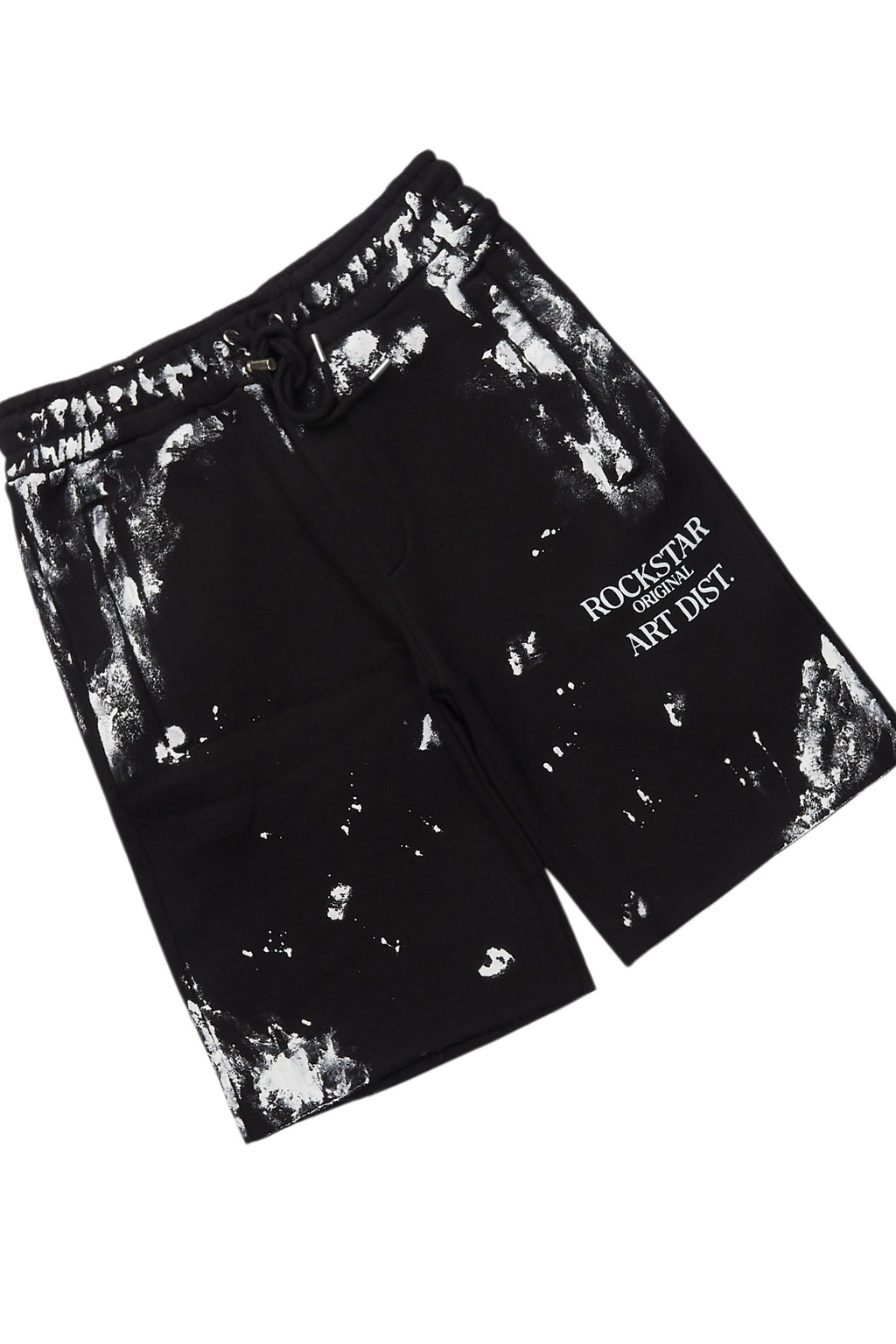 Fillip Black/White T-Shirt/Raw Edge Short Set