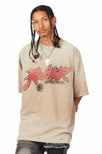 Yash Oatmeal Oversized T-Shirt