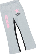 Girls Mia Grey Baggy Fit Pant Set